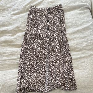 H&M midi flower skirt